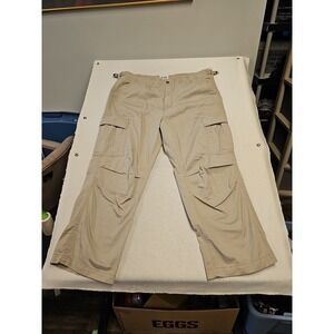 626 Blue Broken In Chino Cargo Mens  Beige Twill Cotton Outdoor Pants 46x30 New